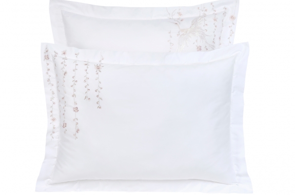 Pair of pillow shams-Fairy tale - White (size 50x70 cm)